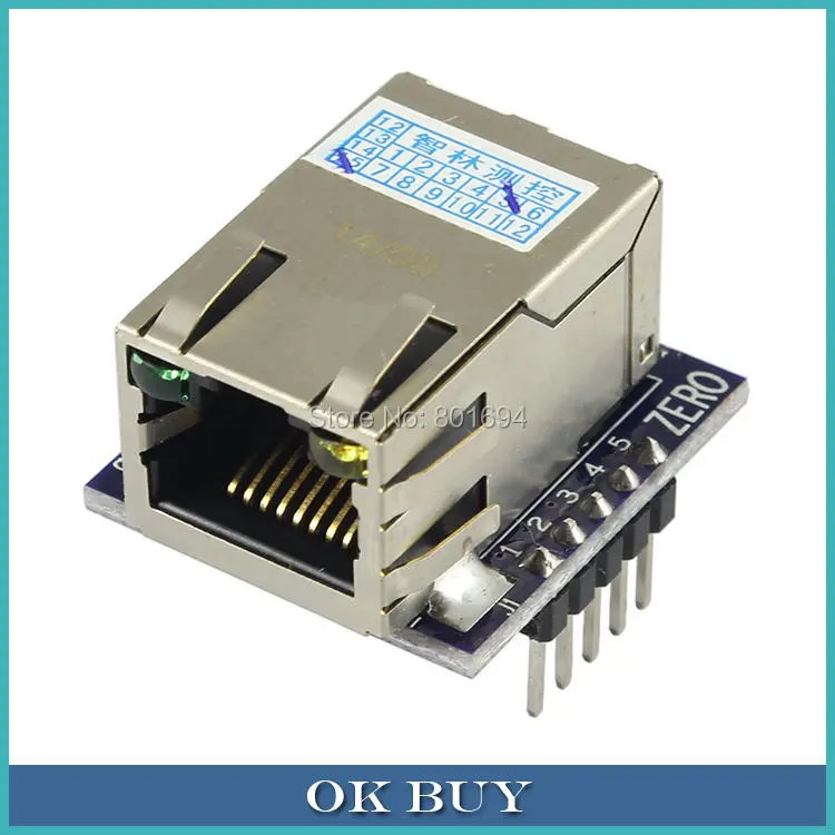 10 шт./лот ENC28J60 Mini LAN Ethernet Сетевая макетная плата модуль для AVR PIC ARM MCU | Инструменты