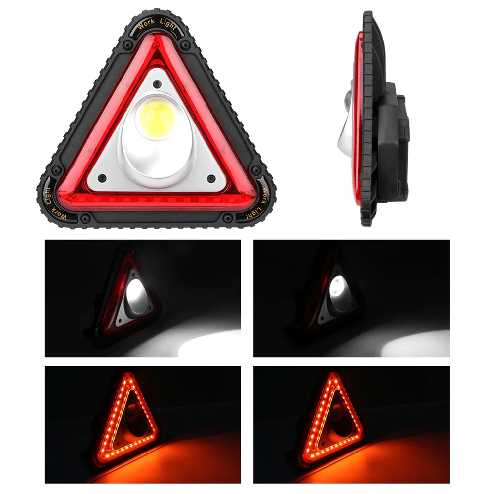 30 Вт COB+ 33LED USB Перезаряжаемый уличный рабочий светильник 4 режима Кемпинг Аварийный Предупреждение льная лампа