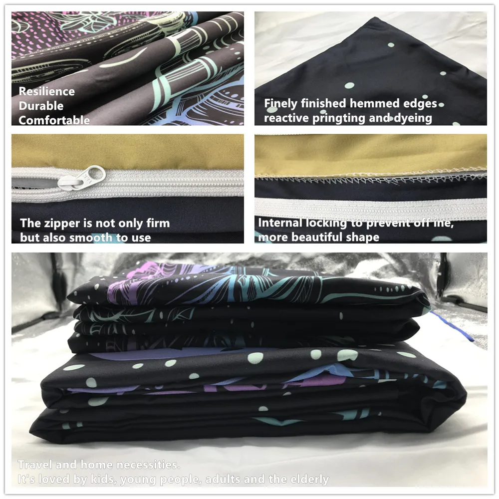 Комплект постельного белья с 3D принтом пододеяльник Йога семь чакр Будда