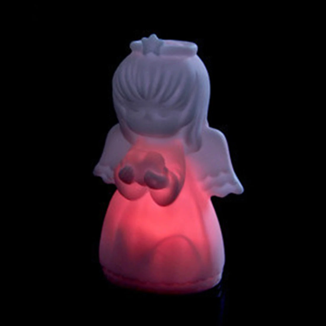 

Energy Saving LED Lamp Night Light Colorful Angel LED Light Silicone For Children and Kids Gift