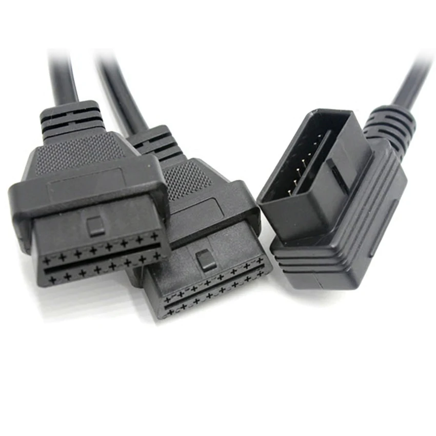 Для OBD2 OBDII Splitter кабель-удлинитель 16pin Мужской Двойной Женский Y кабель 50 см |