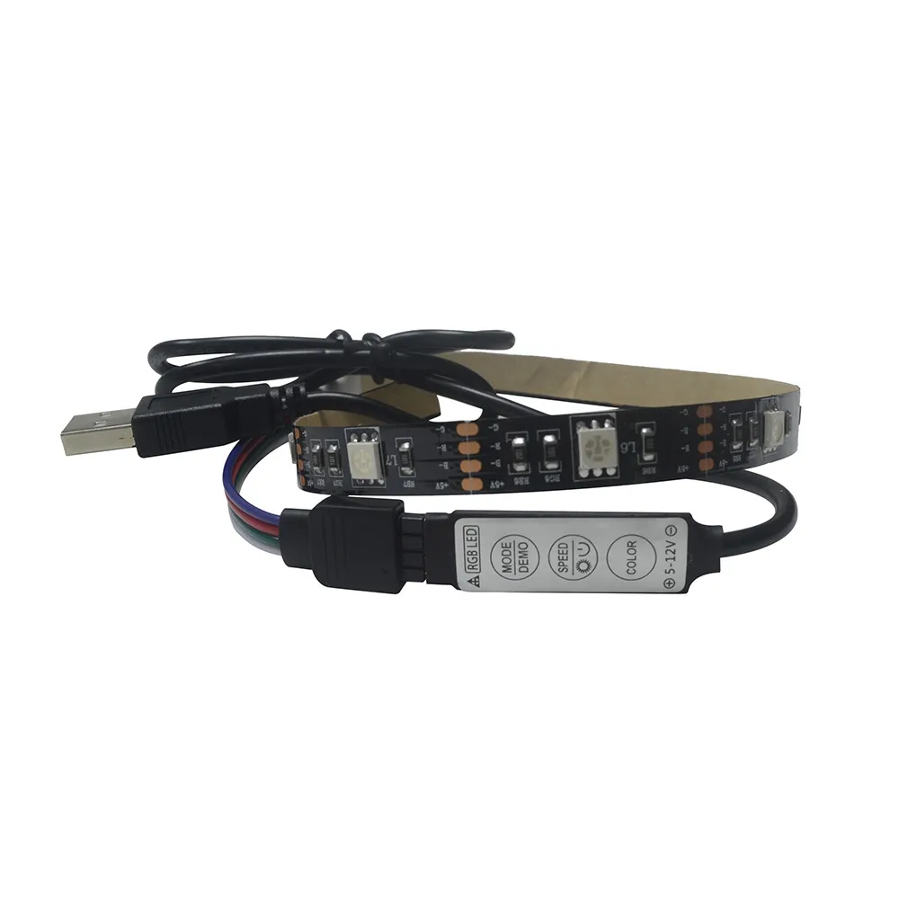 5 в 30 см RGB Светодиодные полосы света бар ТВ ПОДСВЕТКА комплект 5050 9SMD Рождество