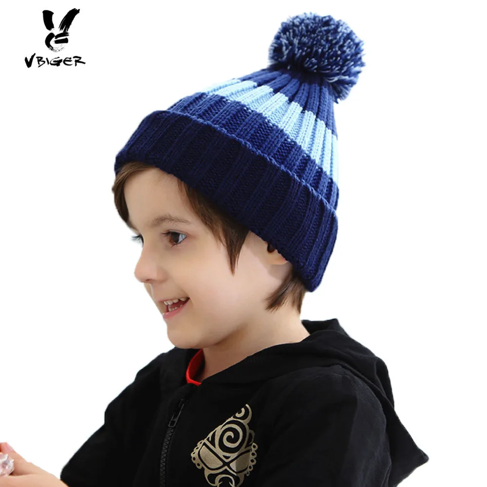 VBIGER Kids Warm Knitted Hat Children Winter Beanies Skullies Cap for Skiing Skating Outdoor Sports | Аксессуары для одежды