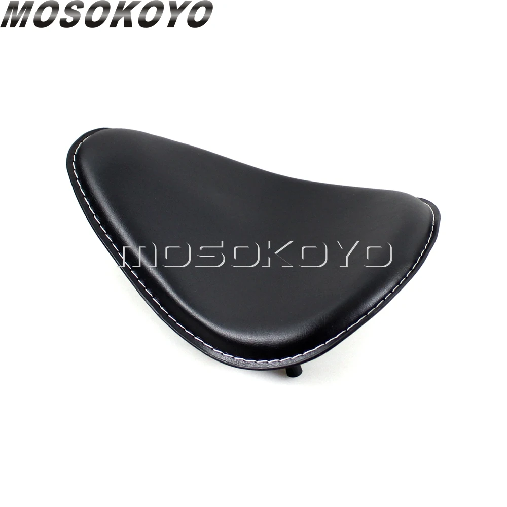 Черное мотоциклетное весеннее соло сиденье для Harley Honda Yamaha Kawasaki Suzuki Sportster Bobber Chopper