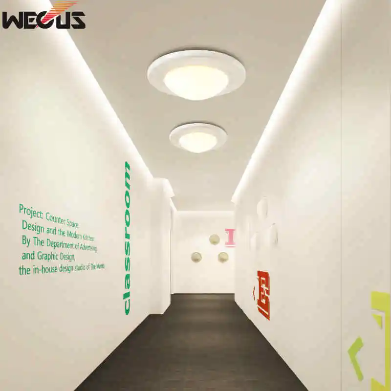 Круглый потолочный светильник для спальни учебы Сменный источник света (E27 лампа)