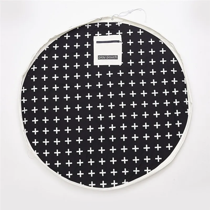 Baby Playing Mat Toys Road pattern infant Bag Mats Portable Kid Carpet Triangle Play Mat Toddler Collection Storge Bag - Цвет: Plus