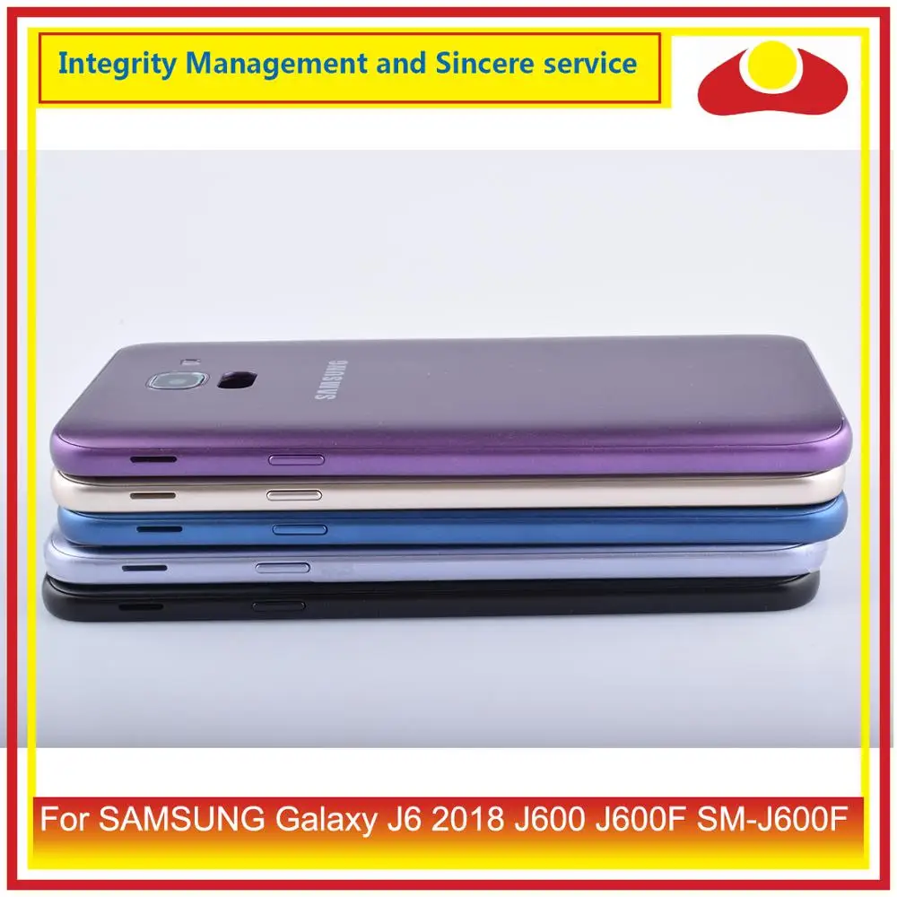Оригинальный чехол для Samsung Galaxy J6 2018 J600 J600F корпус с аккумулятором задняя крышка