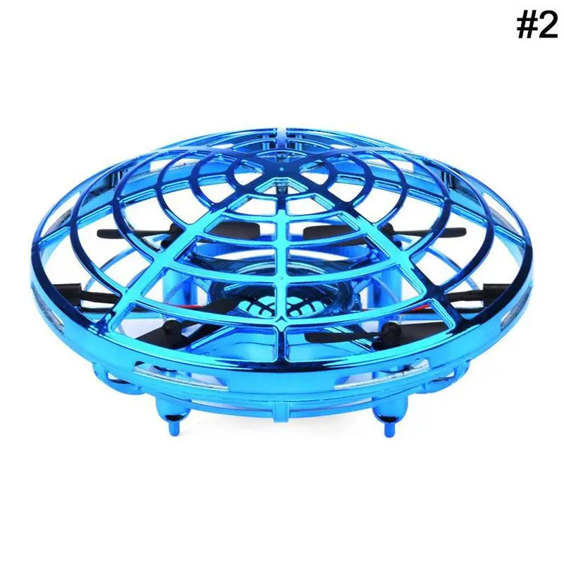Мини Радиоуправляемый Дрон с датчиками 2,4g 4ch Квадрокоптер Gyro Fly Ball Smart без дистанционного управления Небьющийся Карманный Ufo безопасные игрушки для детей - Цвет: blue