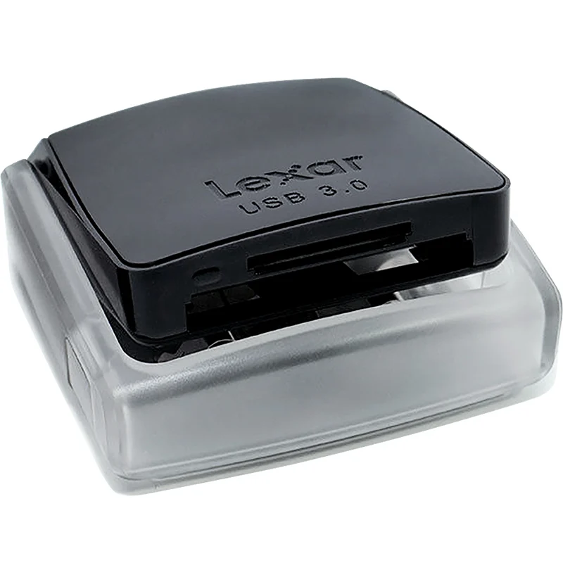 Новинка! Lexar Professional 2 в 1 USB 3,0 двухслотовый считыватель, высокоскоростной USB3.0 профессиональный кардридер для SD SDHC SDXD CF карты