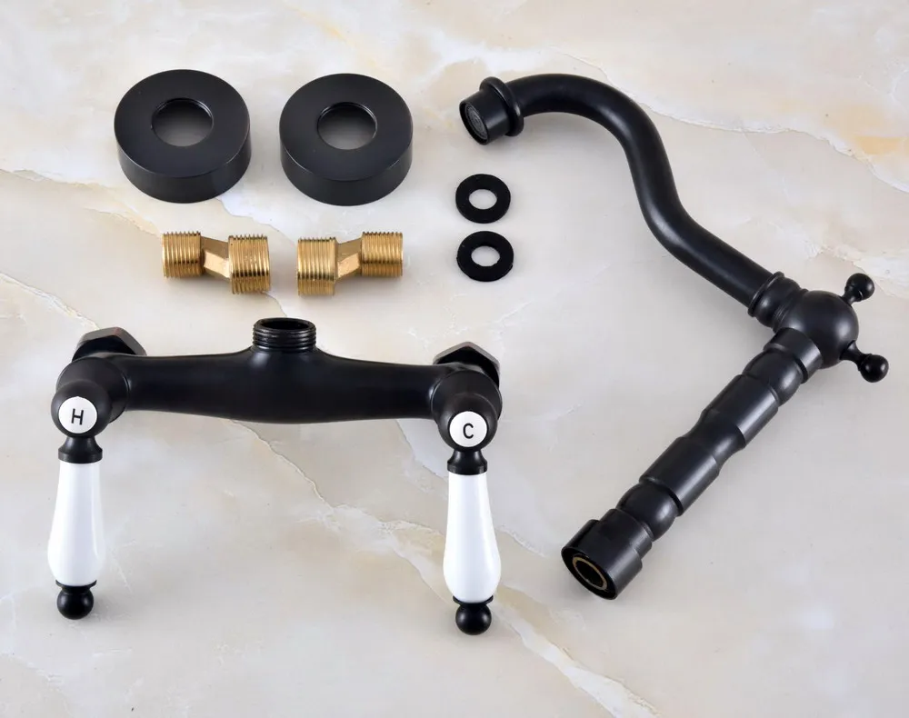 Смеситель для кухни и ванной комнаты с влажным сливом латунный кран черным