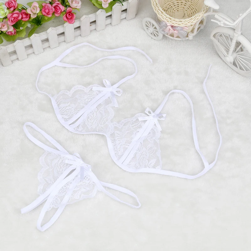Hot Women Sexy Transparent Bra Lace Lingerie Porno Soutien Gorge Ropa Interior Push Up Set Underwear | Женская одежда