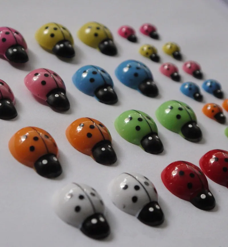 Разноцветные божьи коровки миниатюрные садовые украшения для дома|accessories