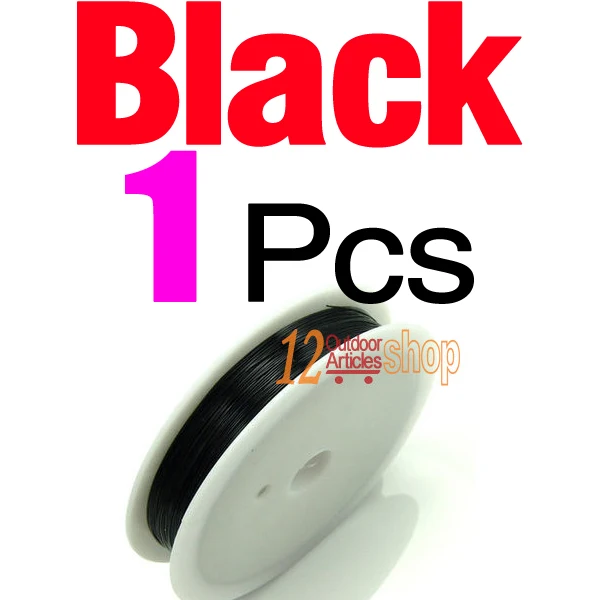 Black Color MNFT 10 цветов на выбор 0,3 мм* 30 м медная проволока/приманка для ловли нахлыстом материал для изготовления Midge Larve Nymph материал для завязывания мух - Цвет: Black Color