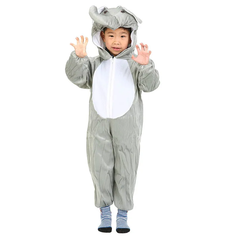 Детские пижамы с мультяшными животными слоны карнавальный костюм детские