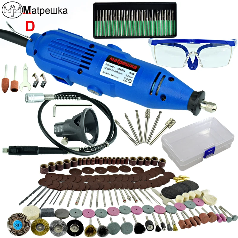 Dremel 180 Вт 6 Скорость управление Micro электрический шлифовальный мини-станок сверло