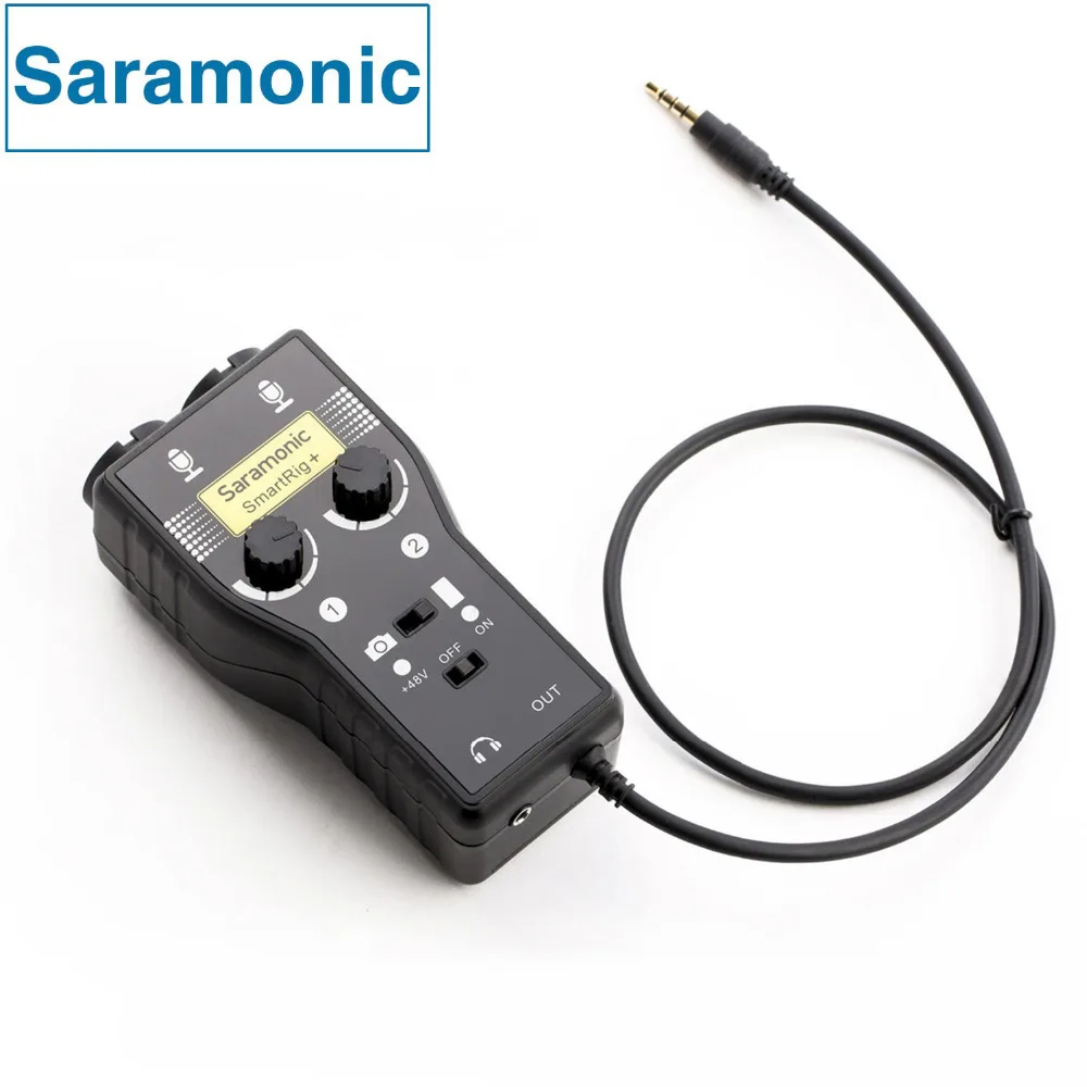 Saramonic Smartrig + XLR микрофон предусилитель аудио адаптер микшер и гитары Интерфейс для