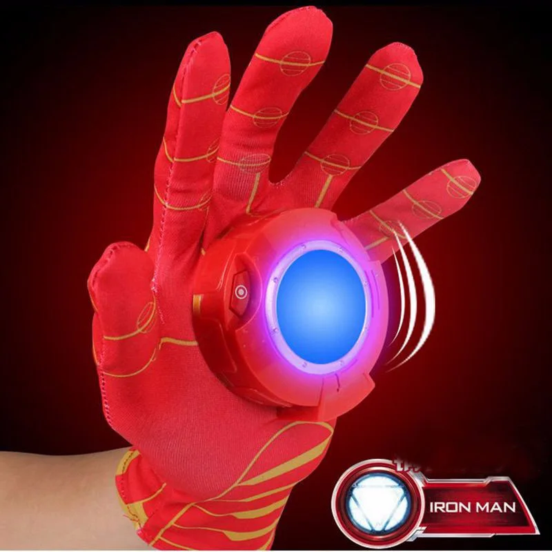 26 см Железный человек перчатки излучатель звук игрушки Косплэй Мстители Фигурки