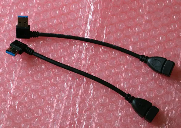 1 пара/2 артикула синий удлинитель USB 3 0 A разъем Мама-папа правый и левый угол