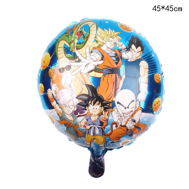 1 шт мультфильм 7 Dragon Ball Гоку Фольга воздушный шар 18 дюймов С Днем День Рождения Декоративные детские игрушки кампус вечерние поставки