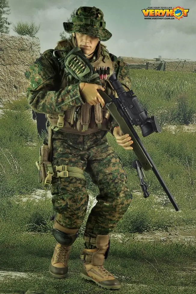 Аксессуары для фигурок в масштабе 1/6 униформа снайпера USMC экшн фигурки 12 дюймов