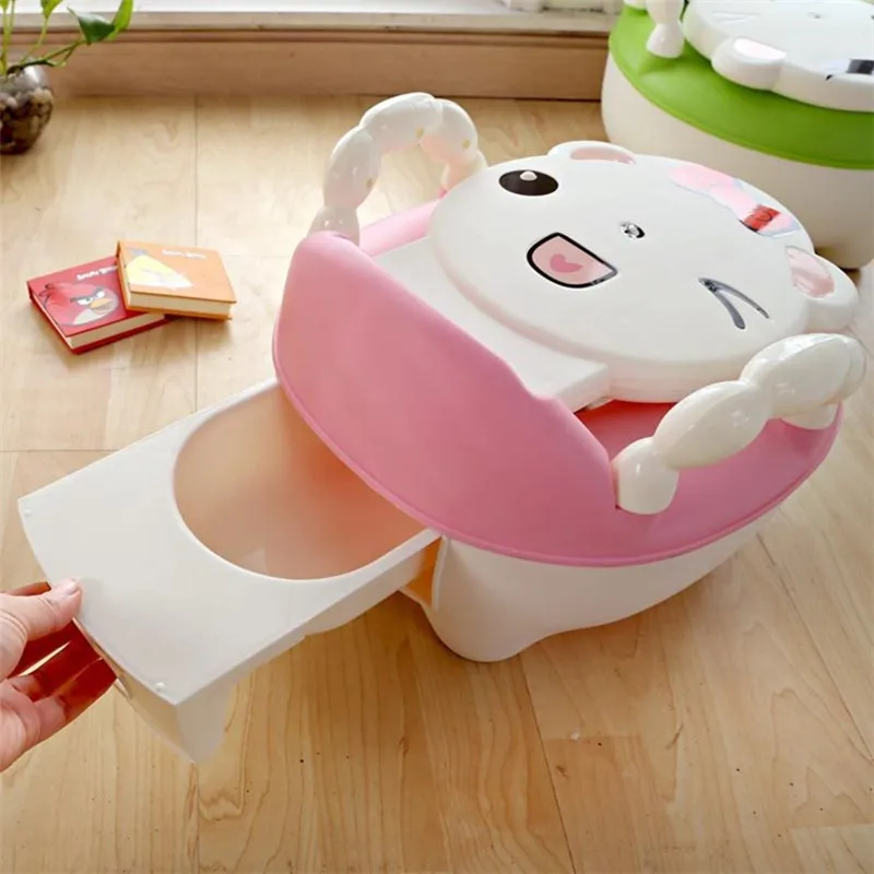 Детский туалет в виде милой кошки 3 цвета портативный детский писсуар для детей