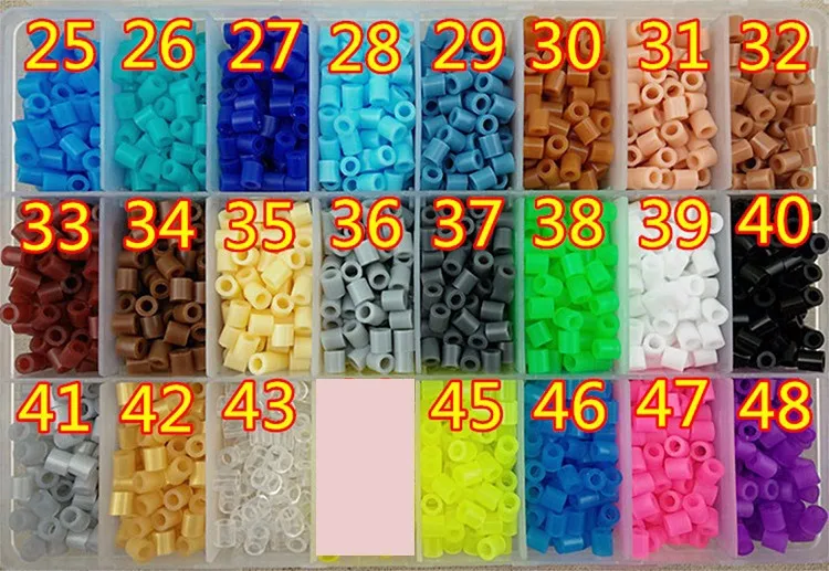 500 г/пакет 48 цветов глажка бисер 5 мм|puzzle diy|jigsaw puzzleperler beads |