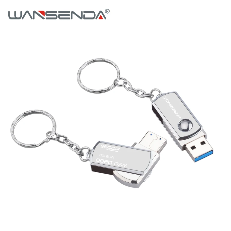 WANSENDA высокоскоростная ручка с кольцом для ключей привод 32 Гб USB флеш накопитель 16