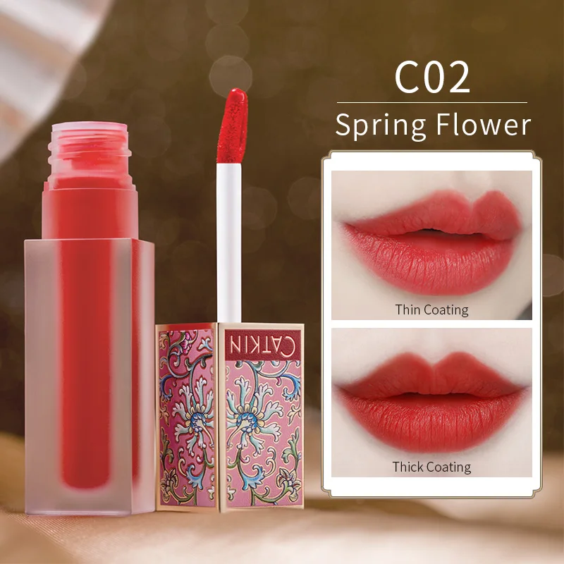 C02 Spring Flower CATKIN Eternal Love Vivid Melody блеск для губ 4,2 г матовый блеск для губ макияж увлажняющий питательный прозрачный блеск для губ - Цвет: C02 Spring Flower