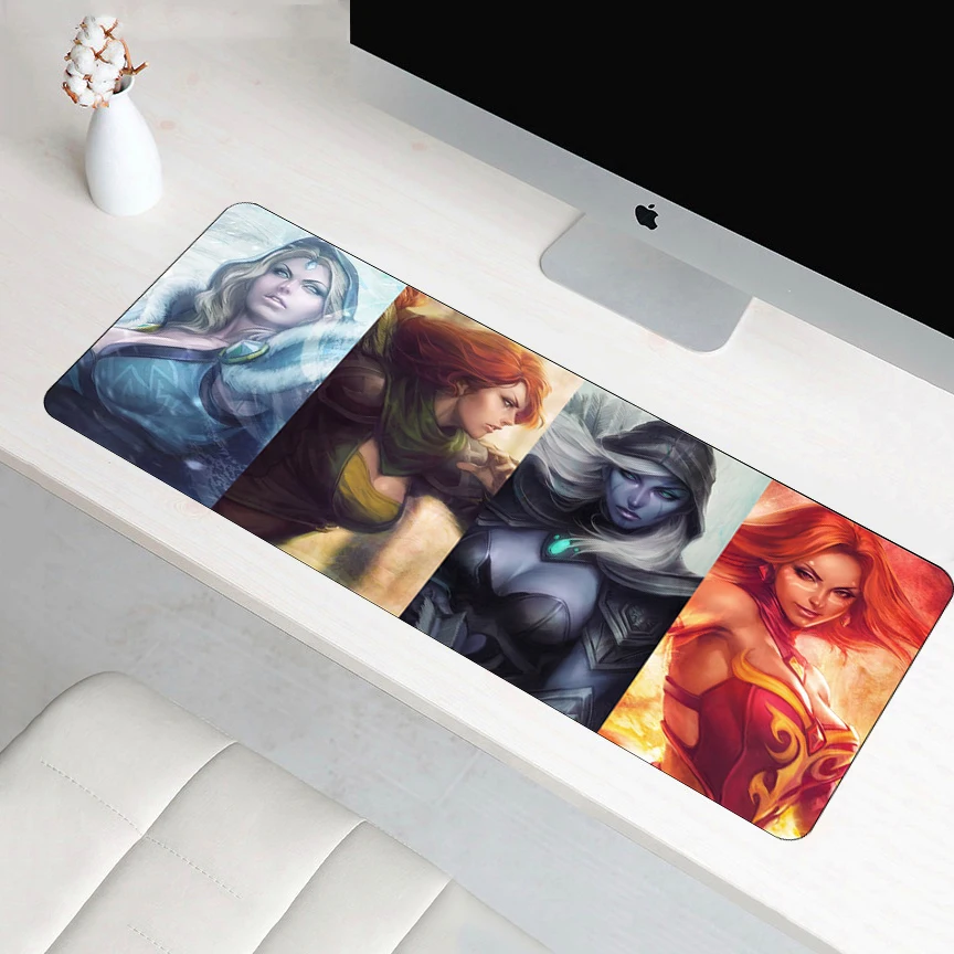 Игровой коврик для мыши Dota 2 70x30 см большой скоростной геймерский XL резиновый