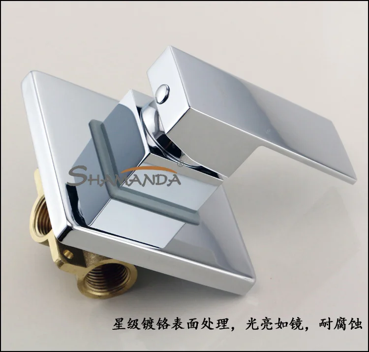 Смеситель для ванной комнаты настенный смеситель ванны и душа латунный ХРОМ