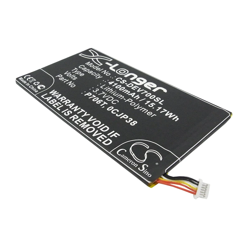 Аккумулятор Cameron Sino 4100 мАч для DELL Venue 7 3740 8 3830 3840 T02D 0CJP38 0DHM0J 0YMXOW P706T|Цифровые