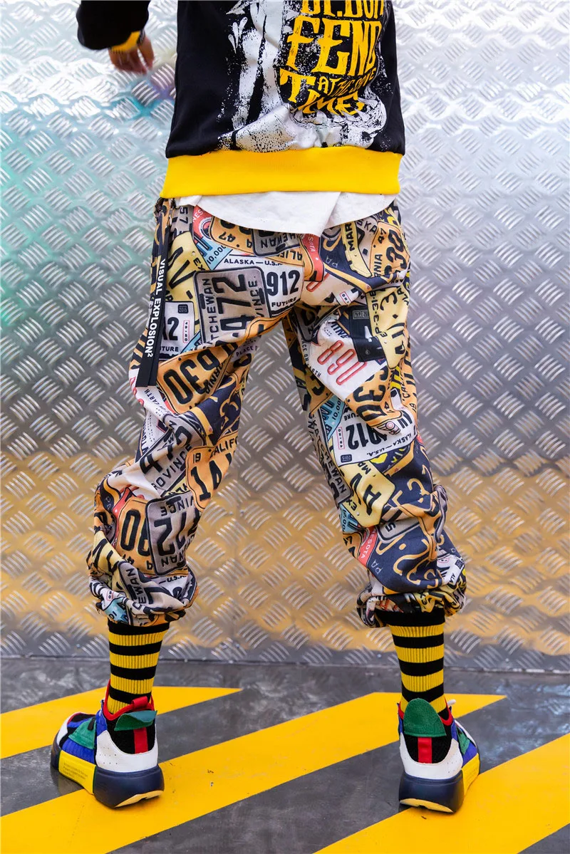 Baggy Mens Sweatpants Full Printed Swag korean street style harajuku Hip Hop Pants Men harem Jogger Fashion Trousers Men