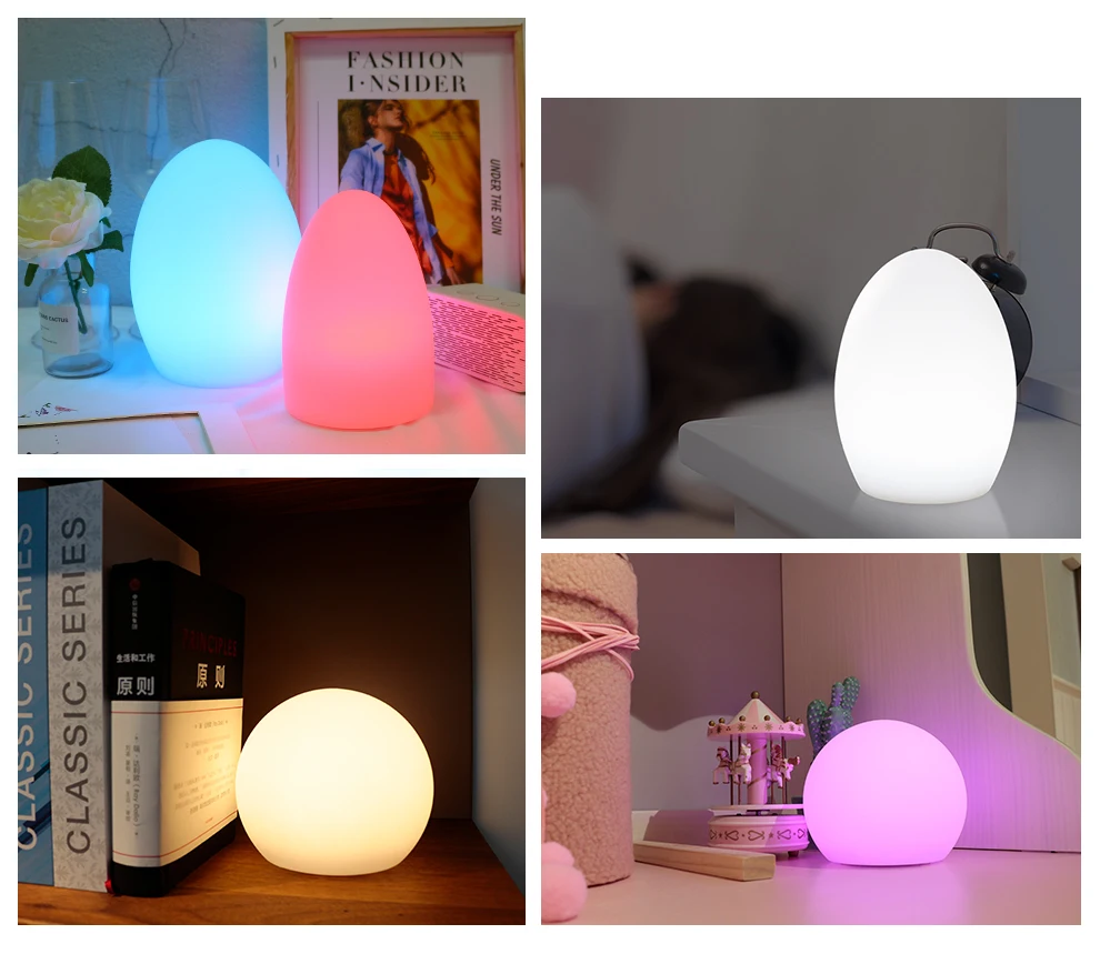 WiFi умная настольная лампа, совместимая с Alexa Google Home, голосовое управление, ручной сенсорный светильник светодиодный, окружающий Ночной светильник, светодиодный контроль через приложение