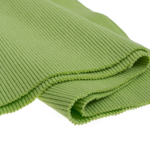 Apple green Толстый хлопок вырез манжеты нижний подол одежды ребра трикотажная ткань для детской одежды аксессуары - Цвет: Apple green