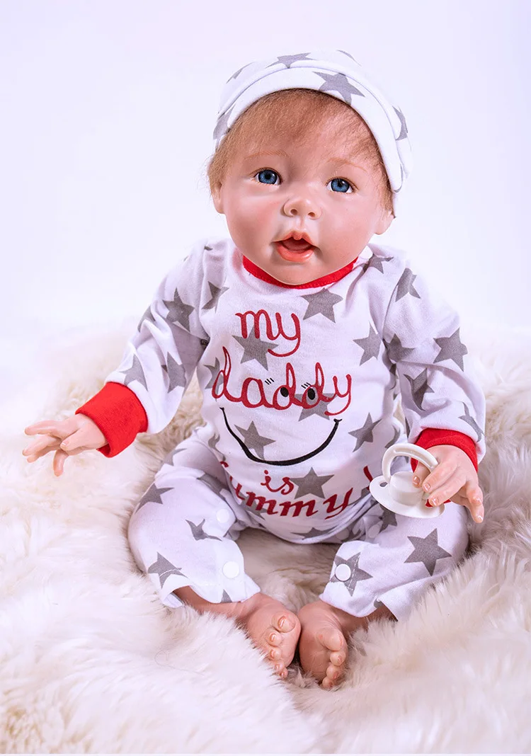 20 Inch 50cm silicone baby reborn dolls babies sleeping real children toys girl | Игрушки и хобби