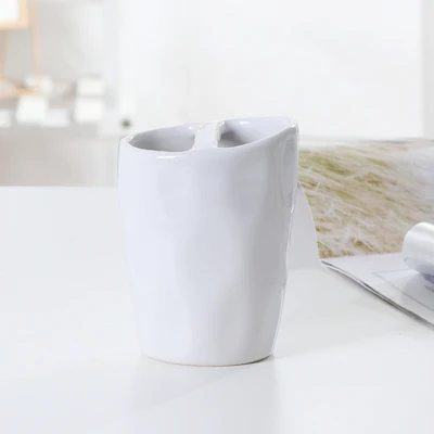 Toothbrush holder Китайские белила Керамика 6 шт./компл. Ванная комната набор из пяти Ванная комната меламин лоток флакон для лосьона мыла Зубная щётка держатель мыла СОП - Цвет: Toothbrush holder