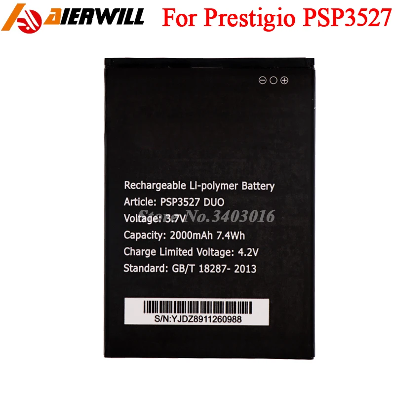 Аккумулятор PSP3527 для Prestigio Wize NK3 DUO аккумулятор 2000 мАч|Аккумуляторы мобильных