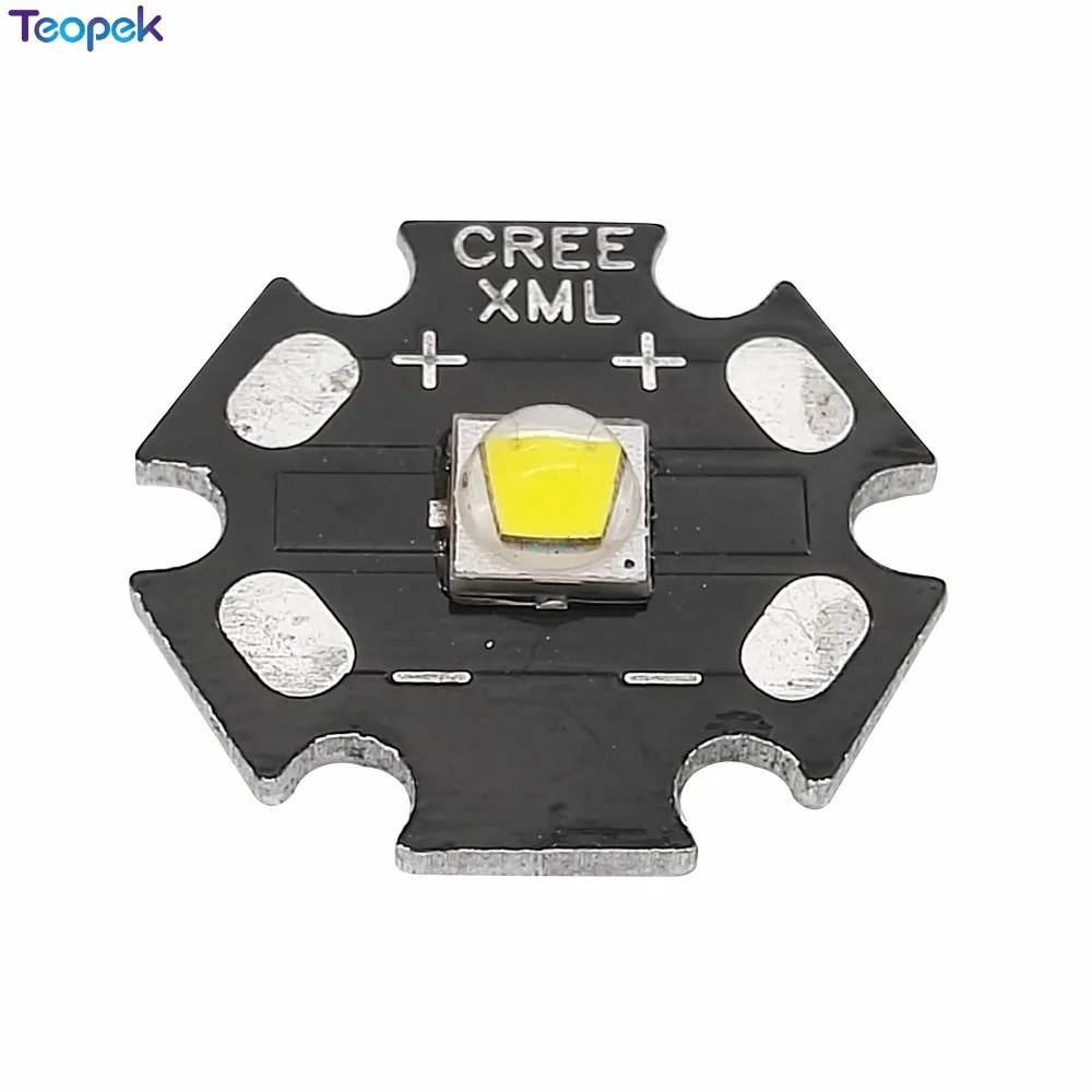 5 шт. Cree XLamp XM-L2 XML2 T6 10 Вт нейтральный белый 4000-4500K светодиодный излучатель Beaad