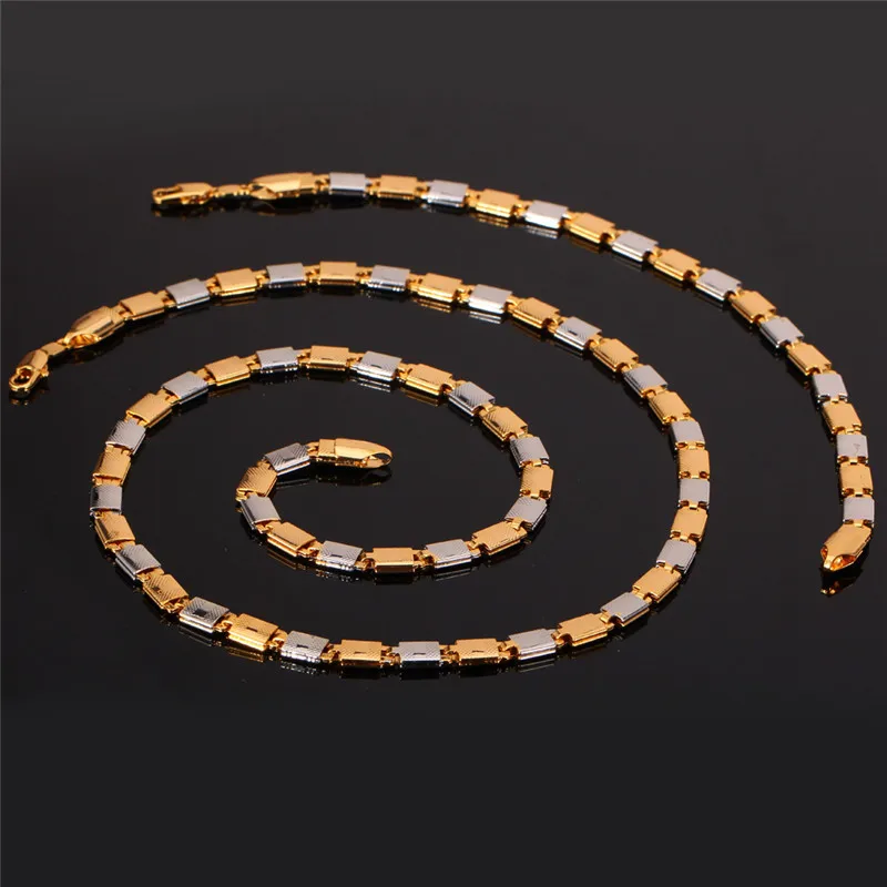 Набор ювелирных изделий Kpop двухцветное ожерелье браслет для мужчин/женщин