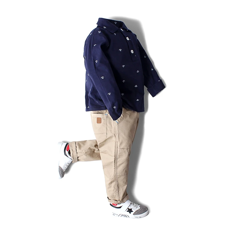 Детская одежда с длинными рукавами 100% хлопок футболка для мальчиков новый дизайн