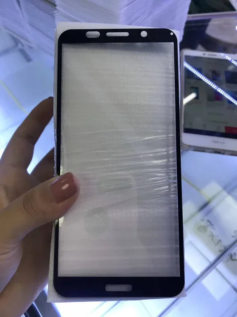 Полностью клеящееся закаленное стекло для Huawei Y5 Prime 2018 защитная пленка экрана DRA