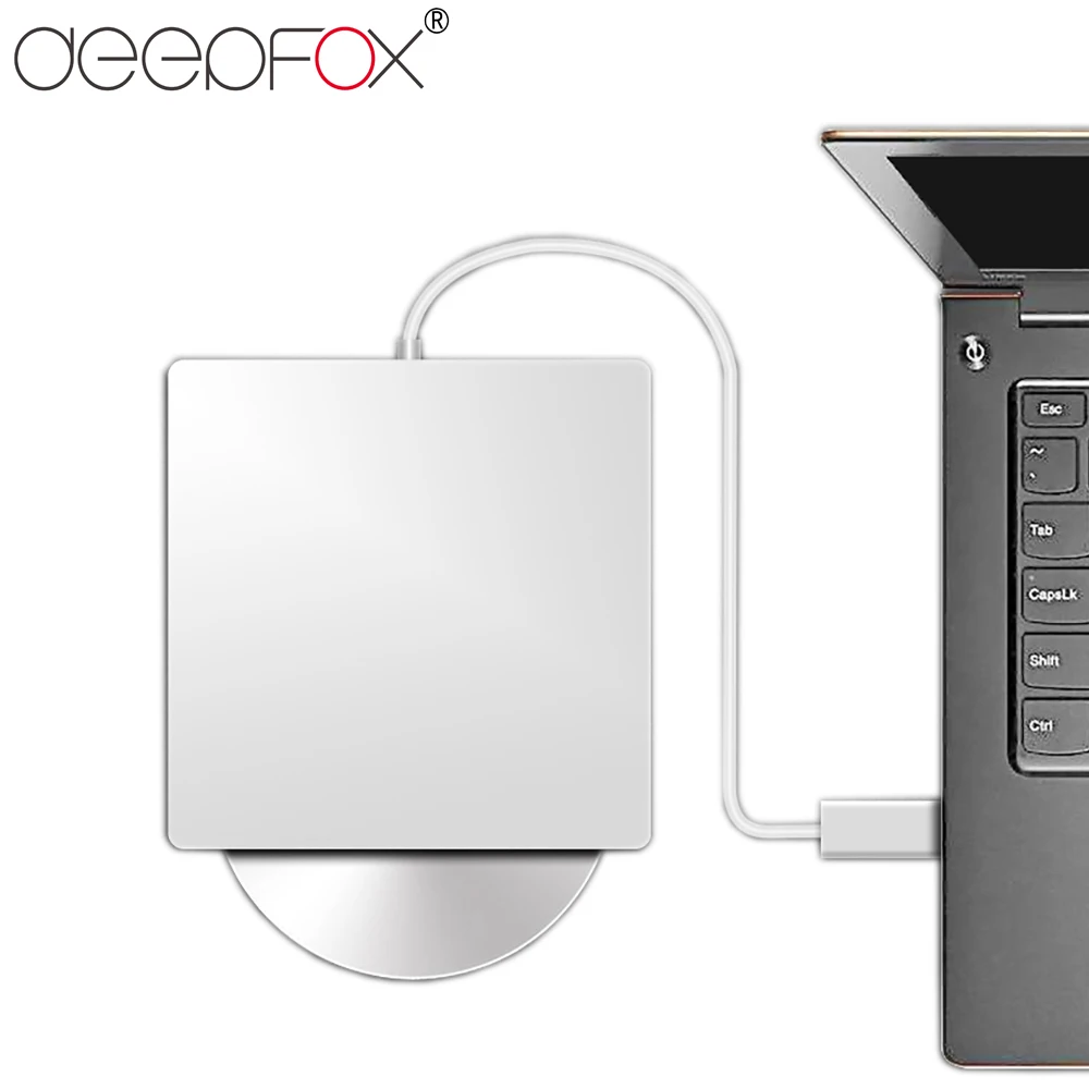 Внешний CD/DVD проигрыватель Deepfox USB 3 0 оптический привод DVD RW устройство записи