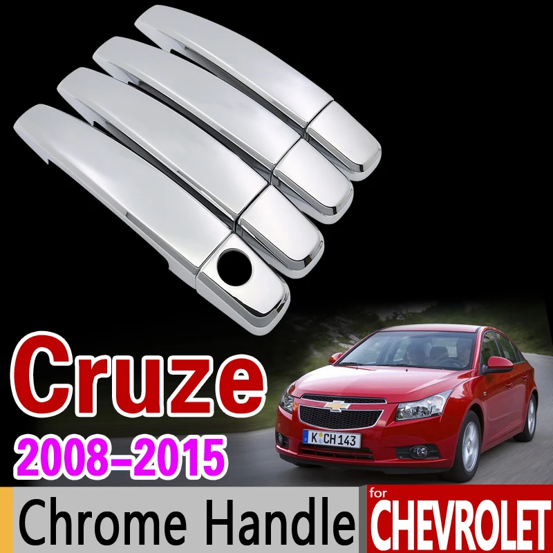 Car Chrome Door Handle Cover Trim Set for Chevrolet Cruze J300 Holden 2008 2009 2010 2011 2012 2013 2014 2015 Chevy Accessories