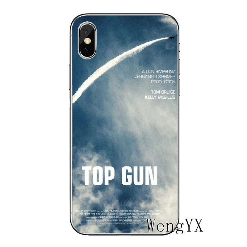 ТВ серии Топ постер оружие для Apple iPhone 8 7 plus 6s 6 plus X XR XS Max SE 5S 5c 5 4S 4 ТПУ мягкий чехол телефона - Цвет: Top-Gun-A-01