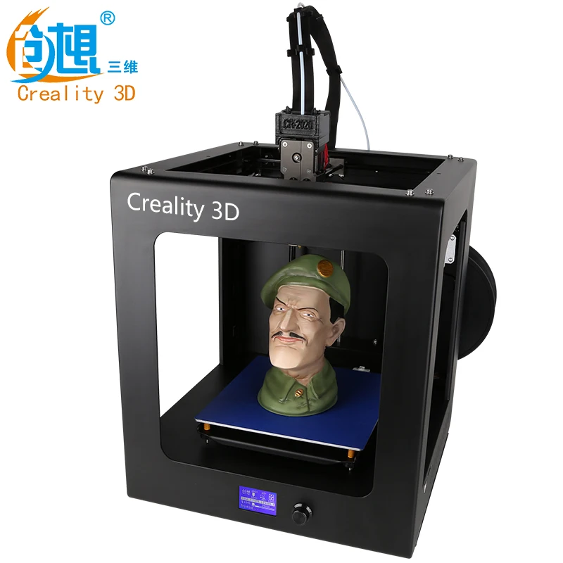 2017 CREALITY 3D Auto Leveling CR-2020 One-Key Operate LED Full Assembled Printer Large Print Size With Free Filament | Компьютеры и