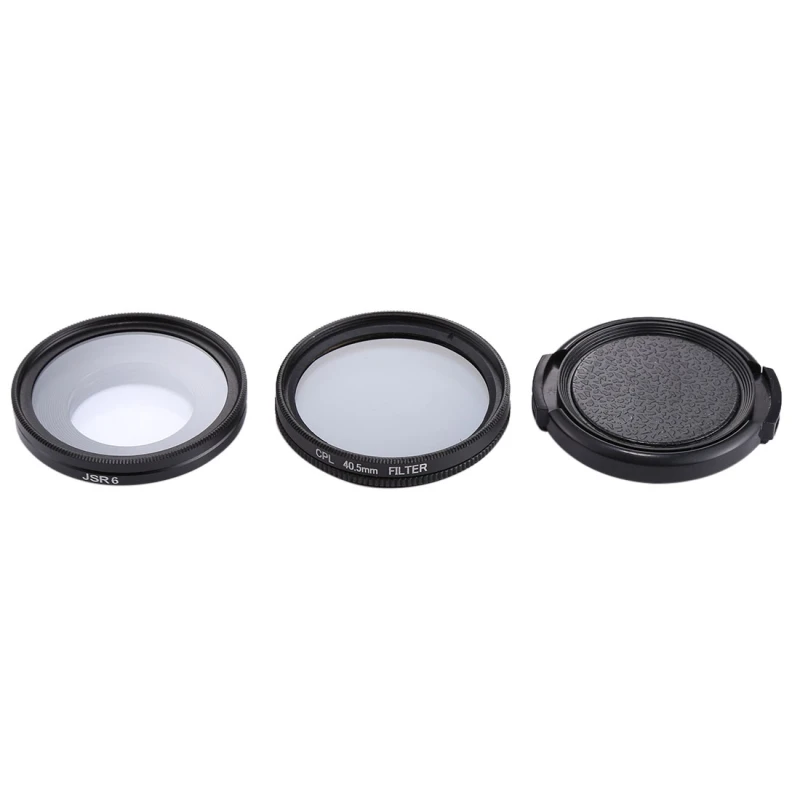 JSR-2056 4 in 1 40.5mm UV + CPL Lens Filter Kits with Ring Adapter Cover for SJCAM SJ6 | Электроника