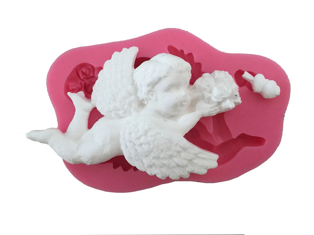 DIY West Point инструменты для выпечки помадка форма торта силиконовые Cupid Angel Shape E615|tools