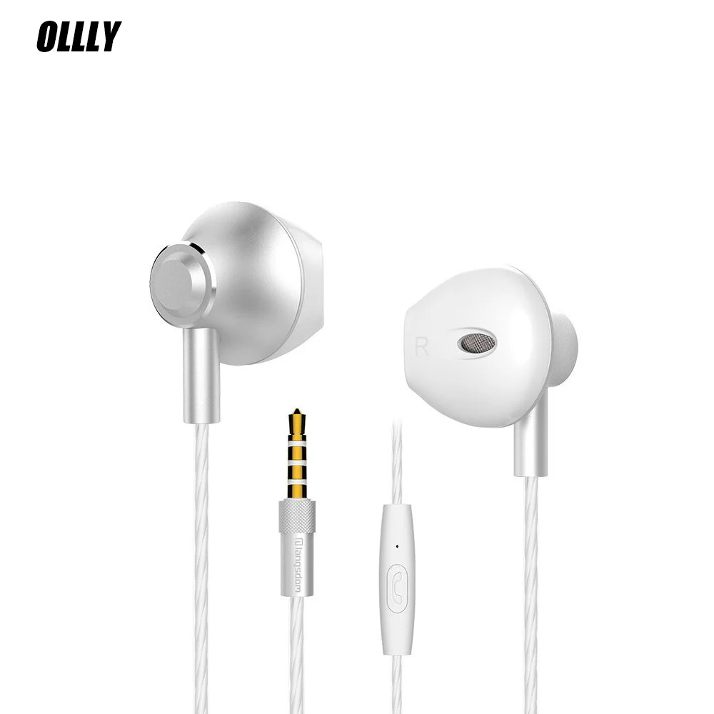 New M420 subwoofer metal earphone round wire with wheat sports earbuds for Apple Android | Электроника