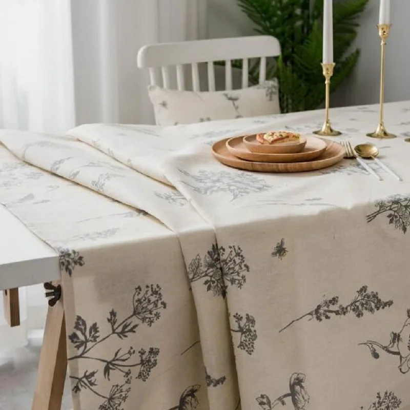 

Bees printed tablecloth flower sketch tablecloth Small fresh cloth cotton the table cloth rectangular tea table cloth