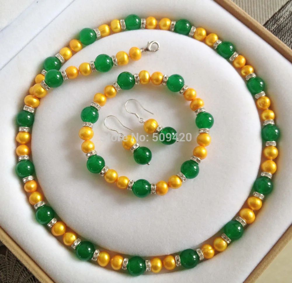 Оптовая бесплатная Доставка&gt&gt Новый! Золотой Akoya Культивированный